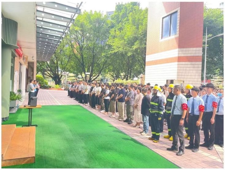 廣州購書中心消防演練及例會正常